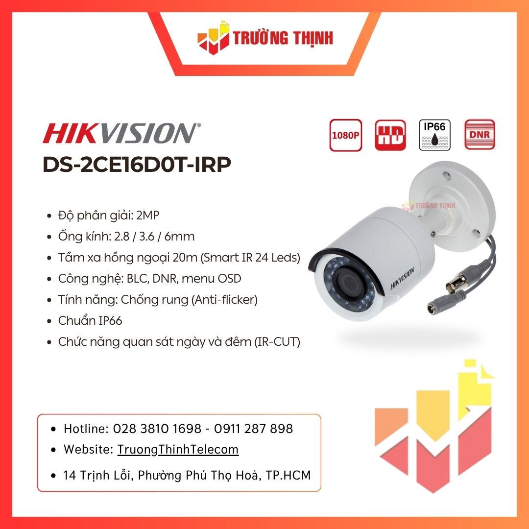 Camera Hikvision DS-2CE16D0T-IRP