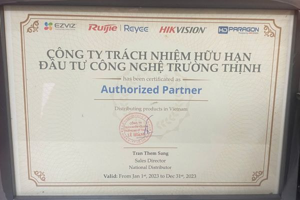 Chứng nhận Trường Thịnh