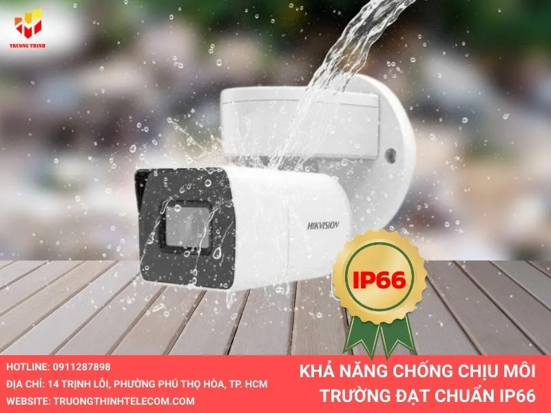 Khả năng chống chịu đạt chuẩn ip66