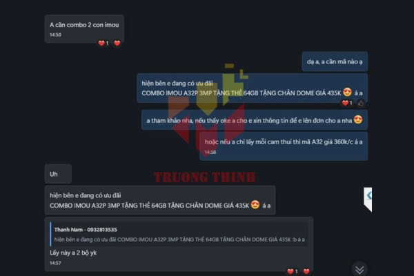 Khách hàng Trường Thịnh mua hàng