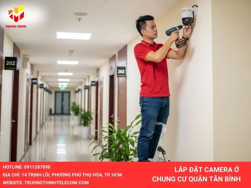 Lắp đặt camera cho chung cư ở quận Tân Bình