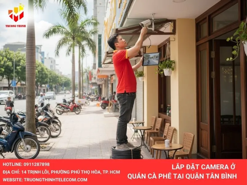 Lắp đặt camera cho quán cafe tại quận Tân Bình