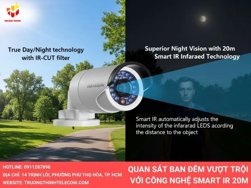 quan sát ban đêm vượt trội với công nghệ tiên tiến