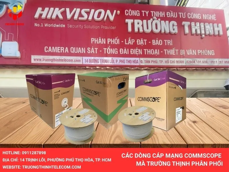 Các dòng cáp mạng Commscope