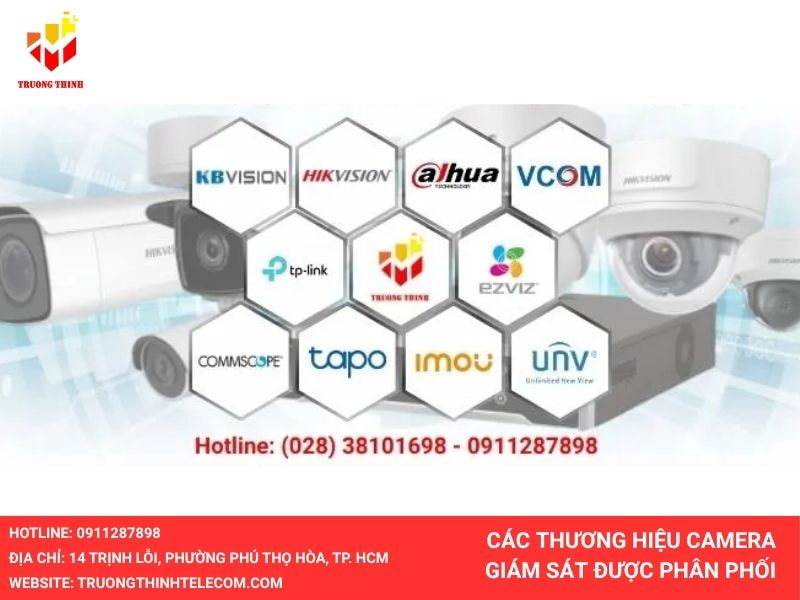 Các thương hiệu Camera được phân phối