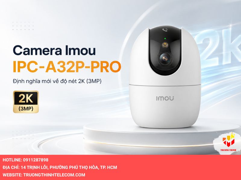 Camera Imou IPC-A32P-PRO và định nghĩa mới về độ nét 2K (3MP)