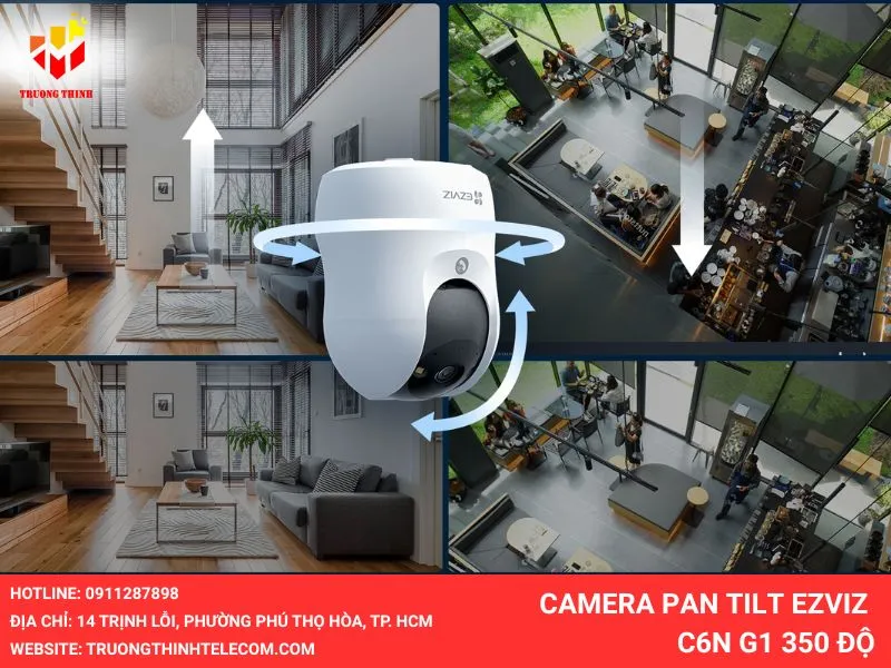 Camera pan tilt EZVIZ C6N G1 350 độ