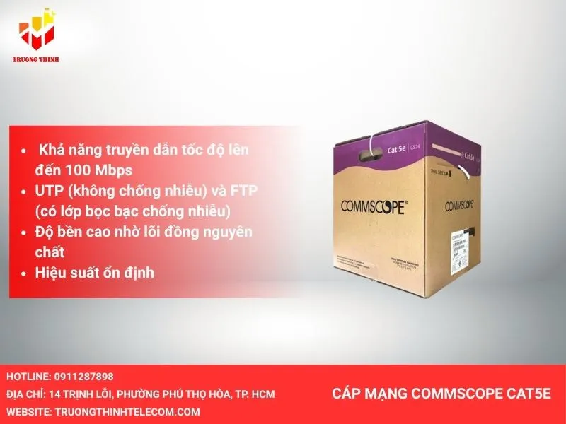 Cáp mạng Commscope Cat5e