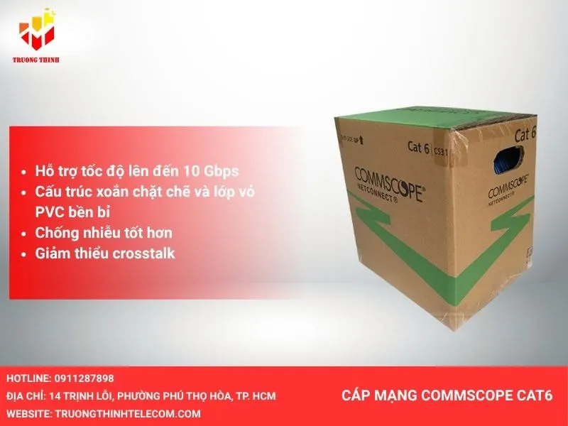 Cáp mạng Commscope Cat6