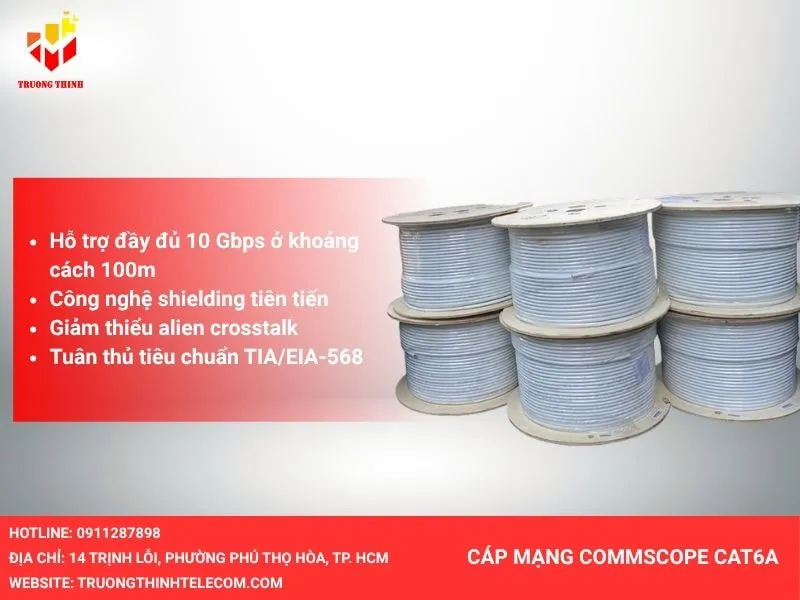 Cáp mạng Commscope Cat6a