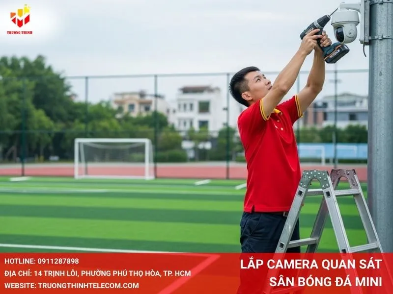 Lắp camera quan sát sân bóng đá mini