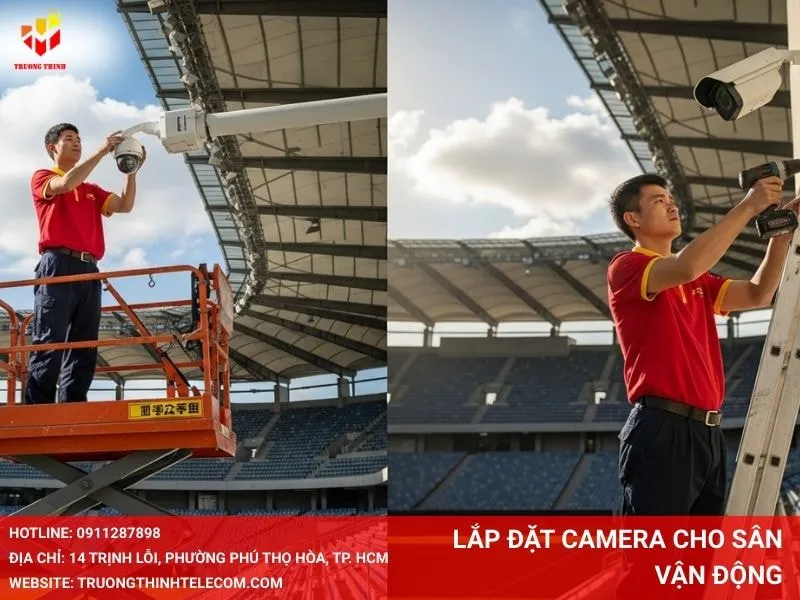 Lắp đặt camera cho sân vận động