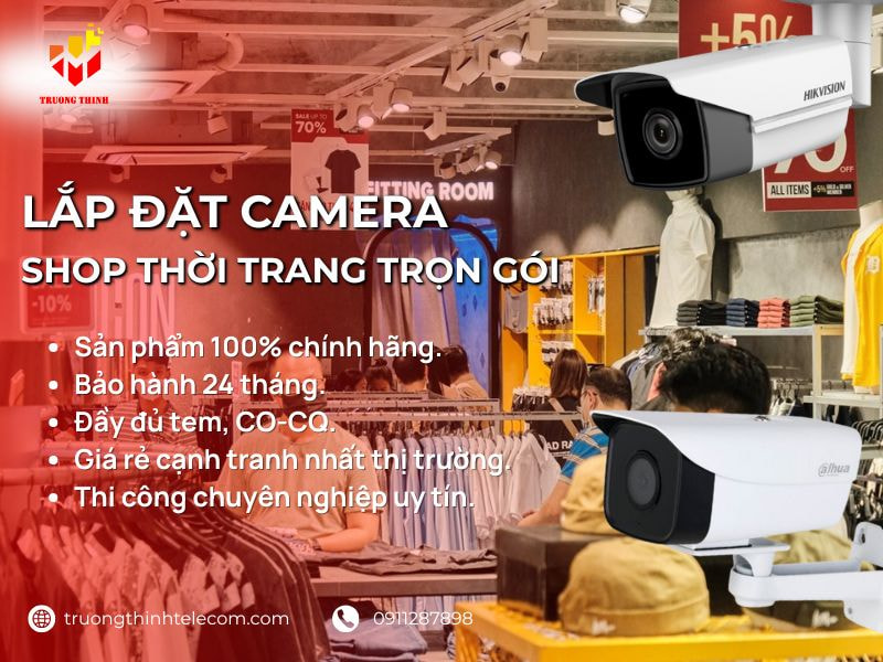Lắp đặt camera shop thời trang