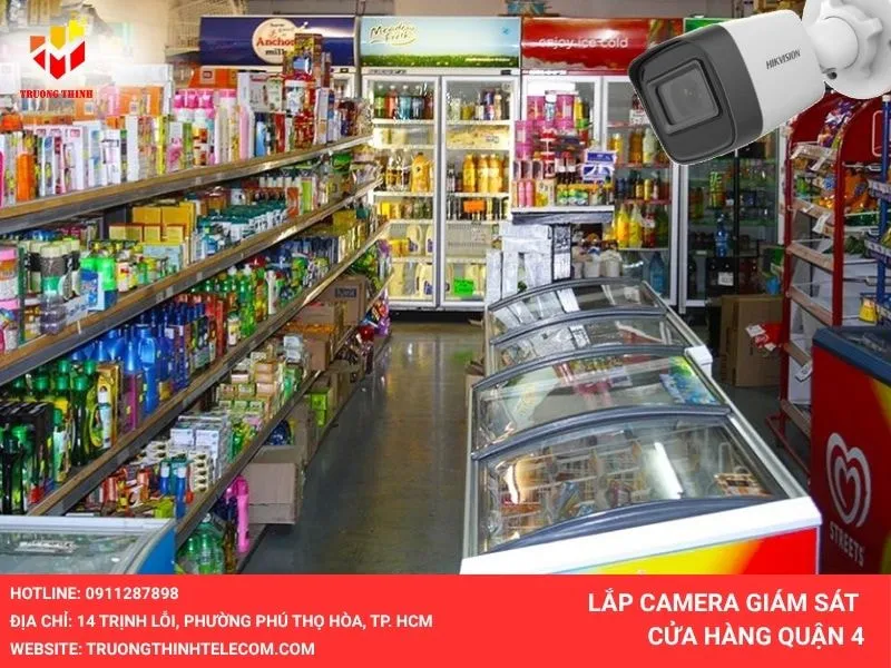 Lắp đặt camera giam sát cho tạp hóa quận 4