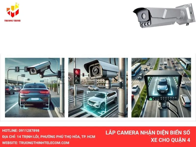 Lắp đặt camera giám sát nhận diện biển số xe tại quận 4