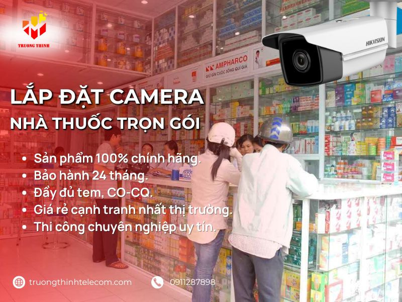 Lắp đặt camera nhà thuốc