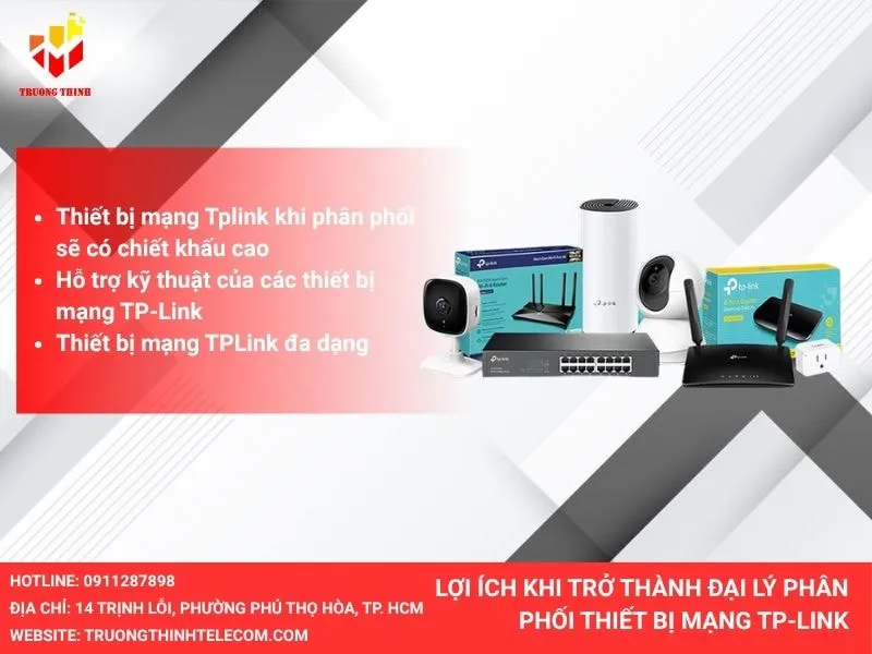 Lợi ích khi phân phối thiết bị mạng TP-Link