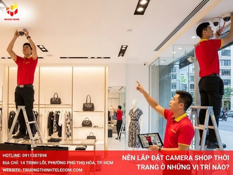Nên lắp đặt camera shop thời trang ở những vị trí nào?