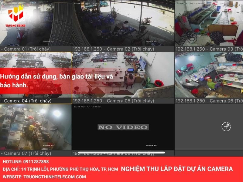 Nghiệm thu lắp đặt Camera