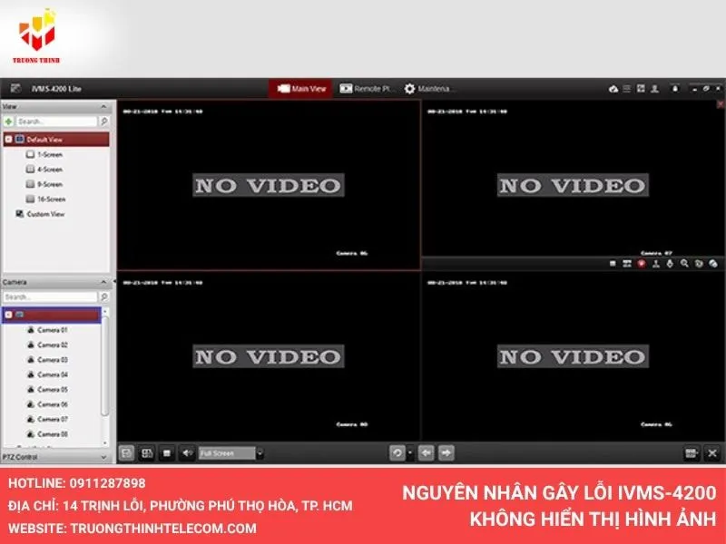 Nguyên nhân gây lỗi iVMS-4200 không hiển thị hình ảnh