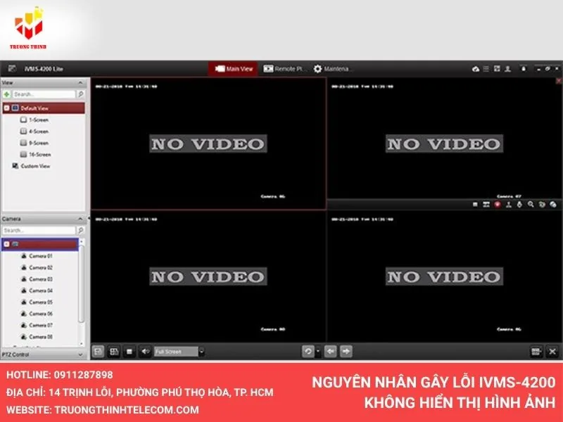 Nguyên nhân gây lỗi iVMS-4200 không hiển thị hình ảnh