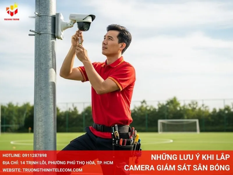 Những lưu ý khi lắp camera giám sát sân bóng