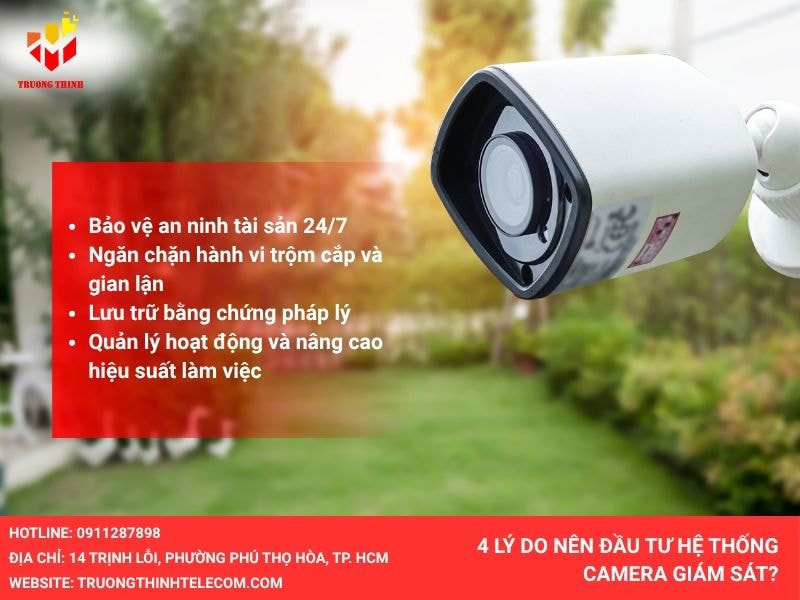 Những lý do nên đầu tư vào Camera giám sát