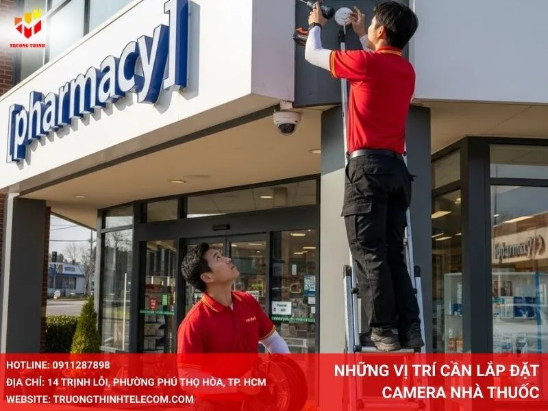 Những vị trí cần lắp đặt camera nhà thuốc