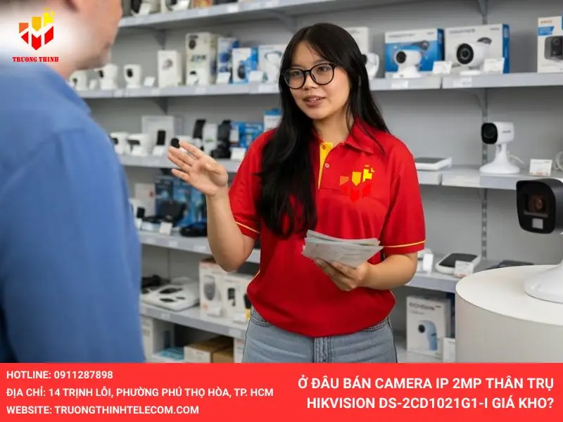 Ở đâu bán Camera IP 2MP thân trụ HIKVISION DS-2CD1021G1-I giá kho?
