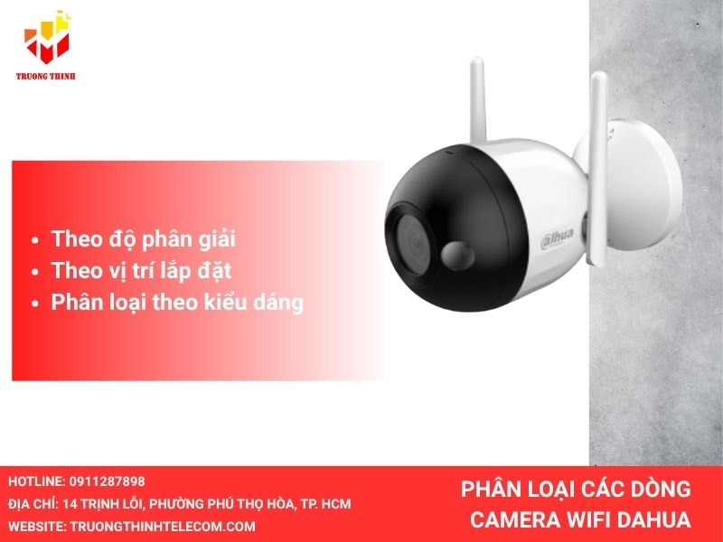 Phân loại các dòng camera Dahua wifi