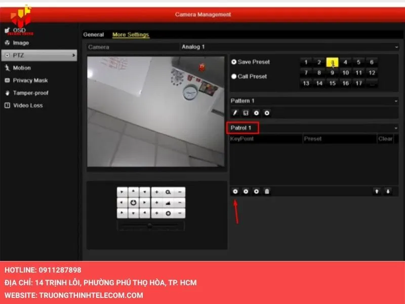 Thiết lập lịch trình và tốc độ quay
