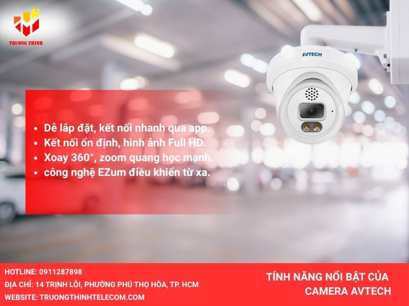 Tính năng nổi bật của camera Avtech