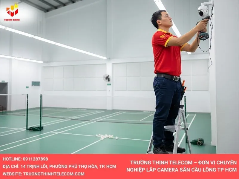 Trường Thịnh Telecom – Đơn vị chuyên nghiệp lắp camera sân cầu lông TP HCM