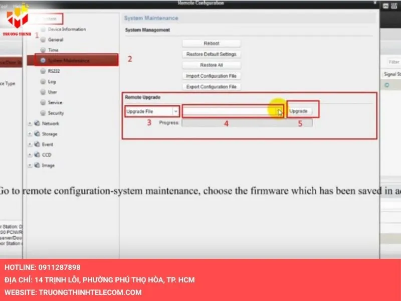 Up firmware vừa download
