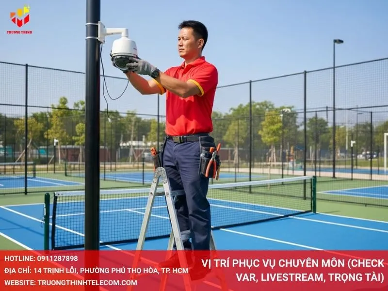 Vị trí phục vụ chuyên môn (Check VAR, Livestream, Trọng tài)