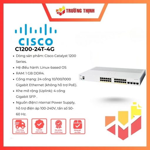 Switch Cisco Catalyst 1200 C1200-24T-4G 24 Port