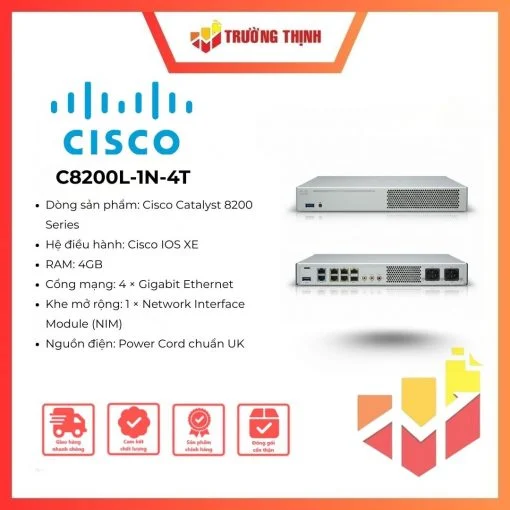 Thiết bị mạng Cisco 8200L-1N-4T Router