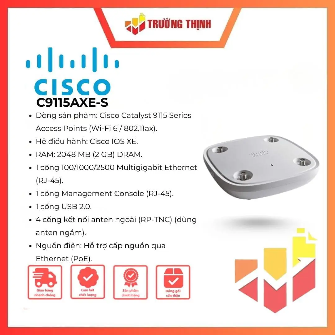 Access Point Cisco Catalyst 9115AXE C9115AXE-S