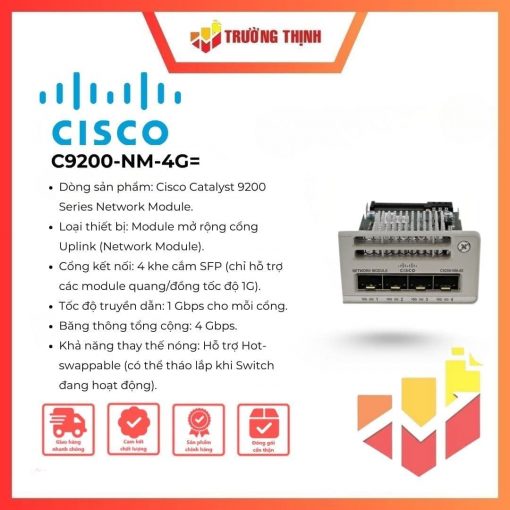Cisco C9200-NM-4G Catalyst 9200 4x1G Network Module
