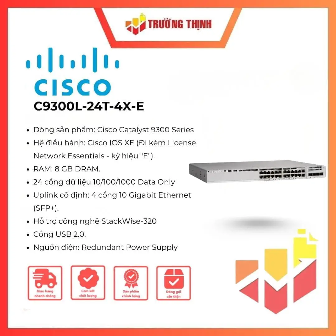 Cisco Catalyst 9300L 24-Port Switch – Network Essentials