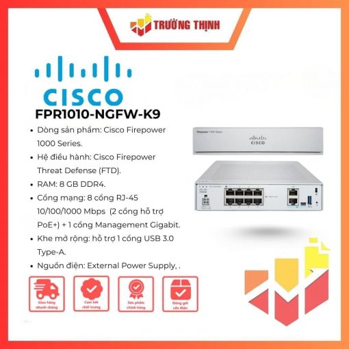 Firewall Cisco Firepower 1010 FPR1010-NGFW-K9