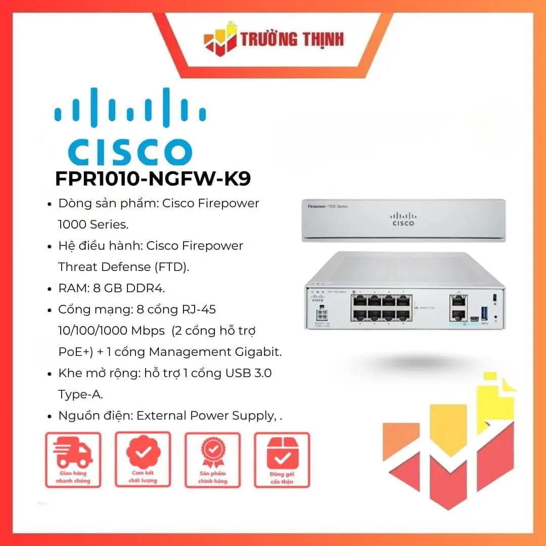 Firewall Cisco Firepower 1010 FPR1010-NGFW-K9