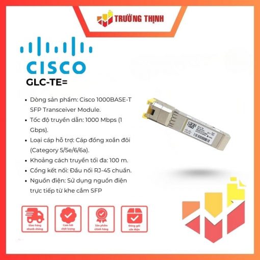 Cisco GLC-TE 1000BASE-T Copper SFP Transceiver