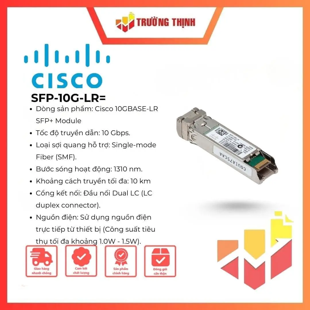 Cisco SFP-10G-LR 10GBASE-LR SFP+ Module