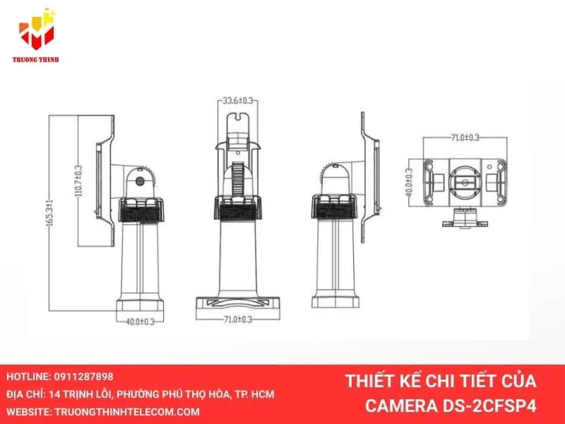 Thiết kế chi tiết của Camera Hikvision DS-2CFSP4