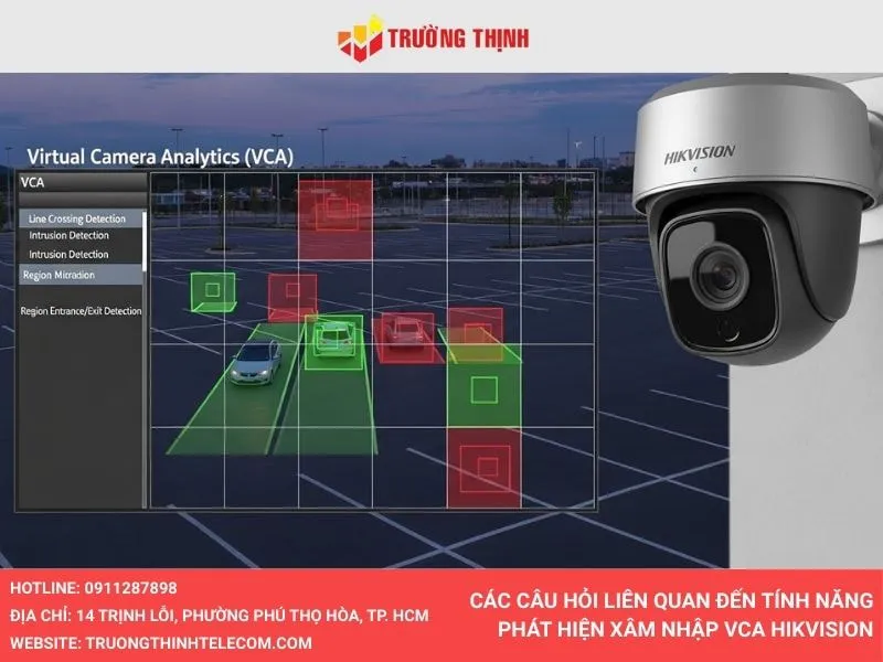 Các câu hỏi liên quan đến tính năng phát hiện xâm nhập VCA Hikvision