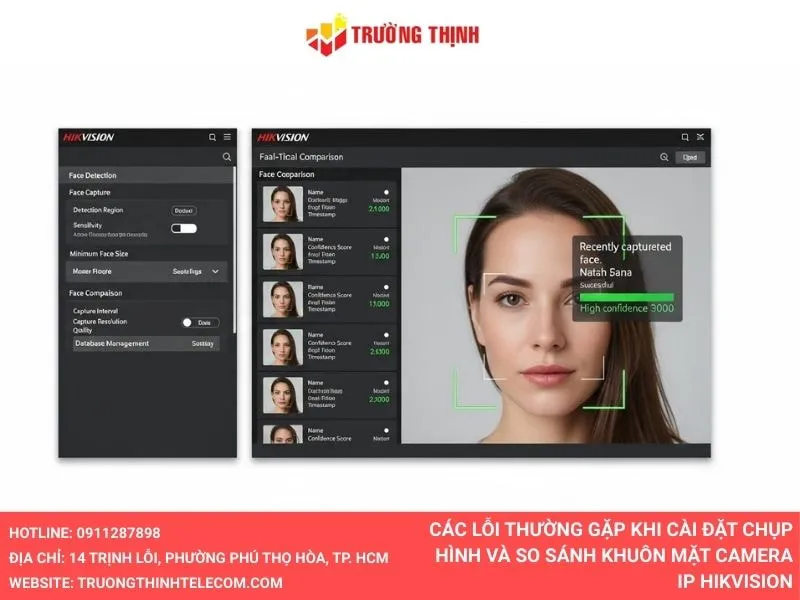 Các lỗi thường gặp khi cài đặt chụp hình và so sánh khuôn mặt camera IP Hikvision