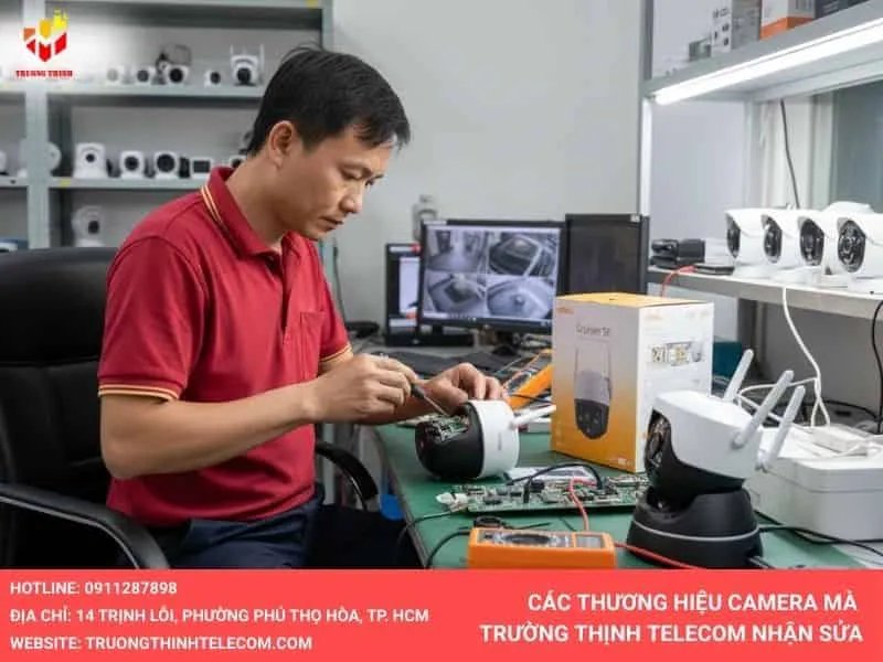 Các thương hiệu camera mà Trường Thịnh Telecom nhận sửa