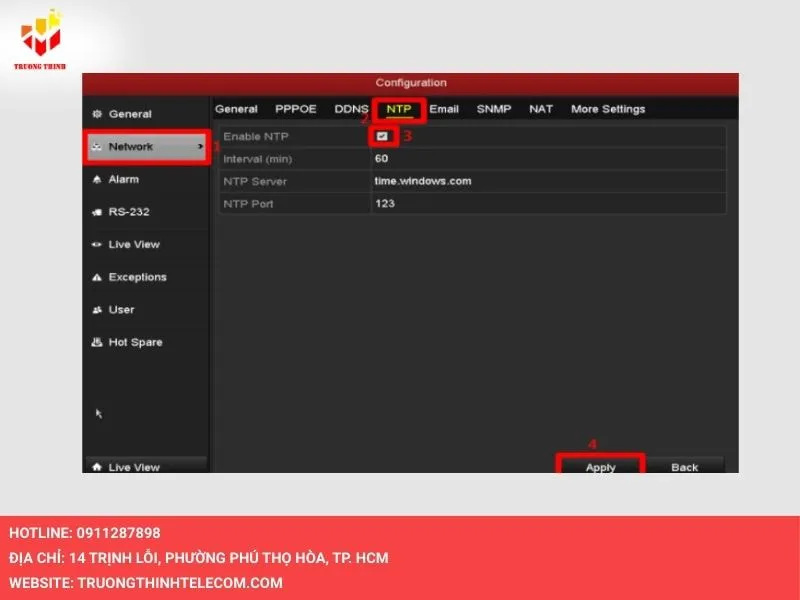 Cách cập nhật trực tiếp trên đầu ghi hình