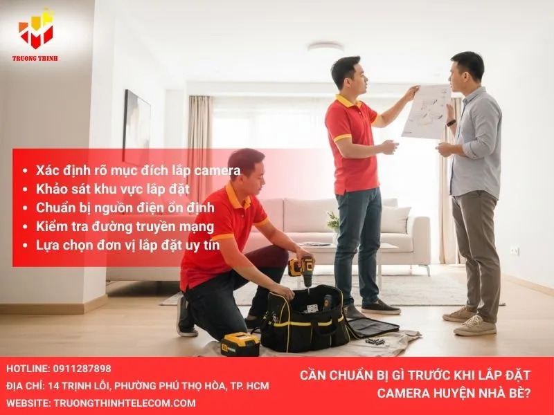 Những điều cần chuẩn bị trước khi lắp đặt camera ở huyện Campuchia